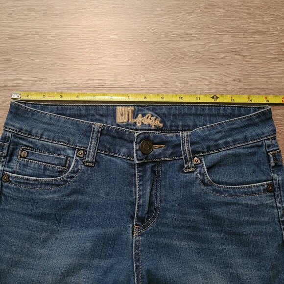 Kut from the Kloth Jeans Size 4 Slim Bootcut Button Flap Stretch Denim Western - Picture 8 of 13
